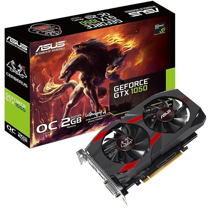 Placa de Vídeo NVIDIA Cerberus GeForce GTX 1050 OC 2GB DDR5 128